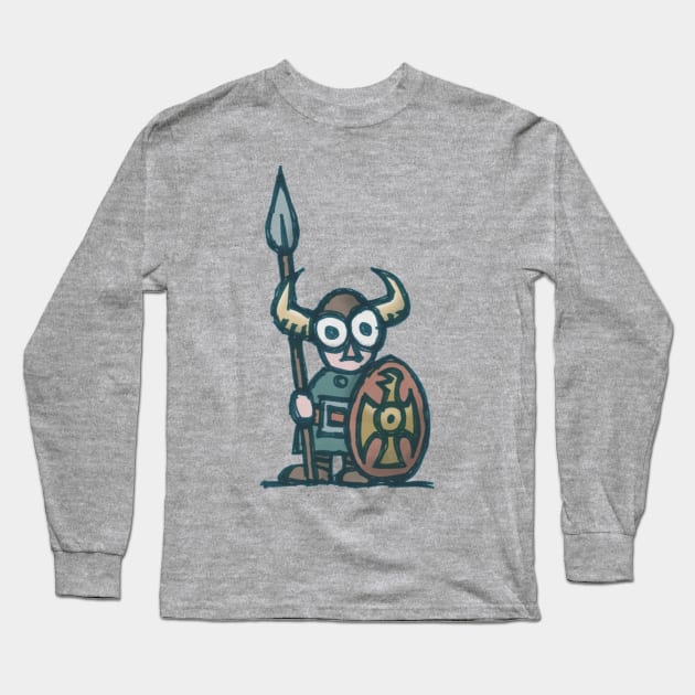 Skip, the Sea Raider Long Sleeve T-Shirt by BrownWoodRobot